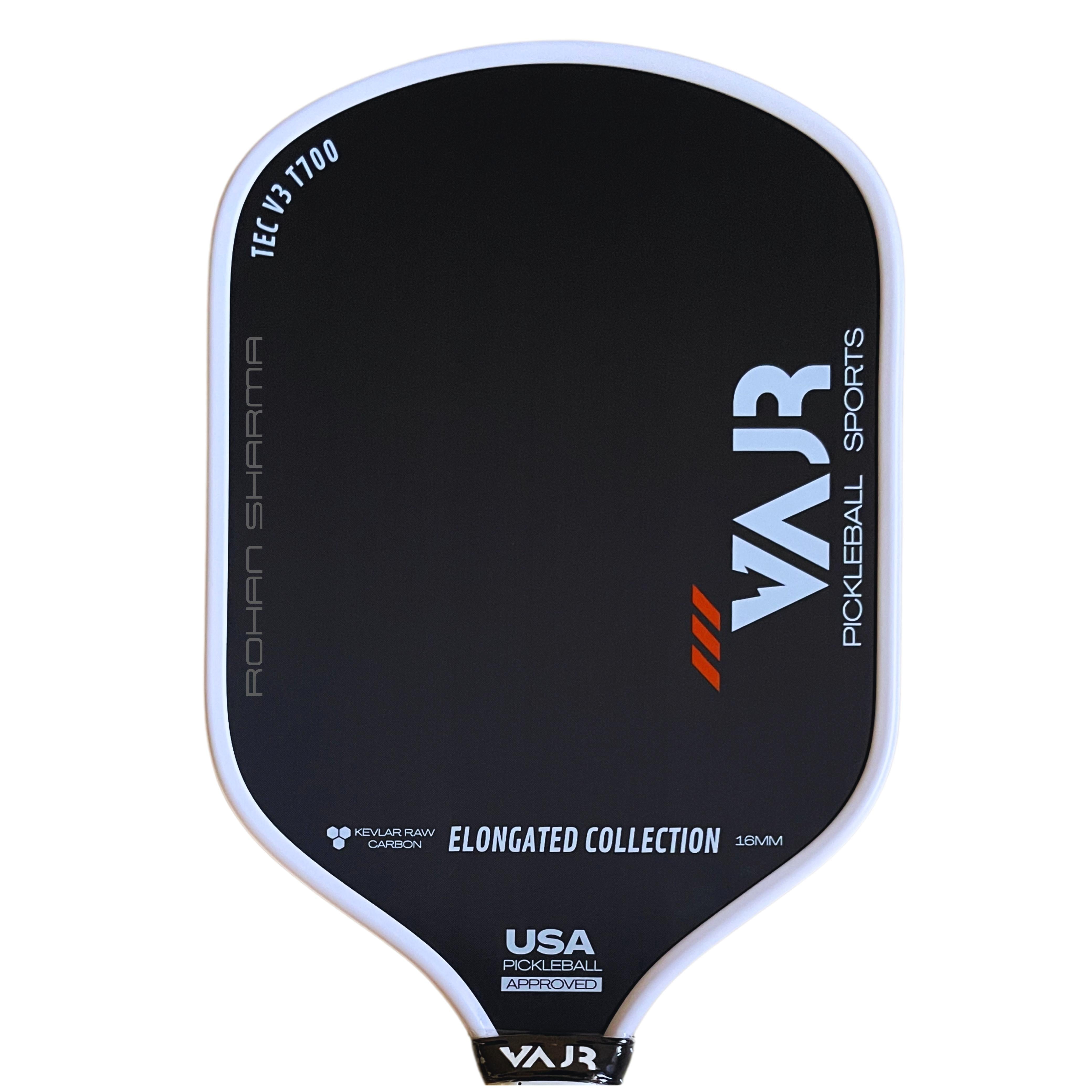 VAJR Elongated Collection - Pickleball Paddle EL 16 -V4 - Black&White