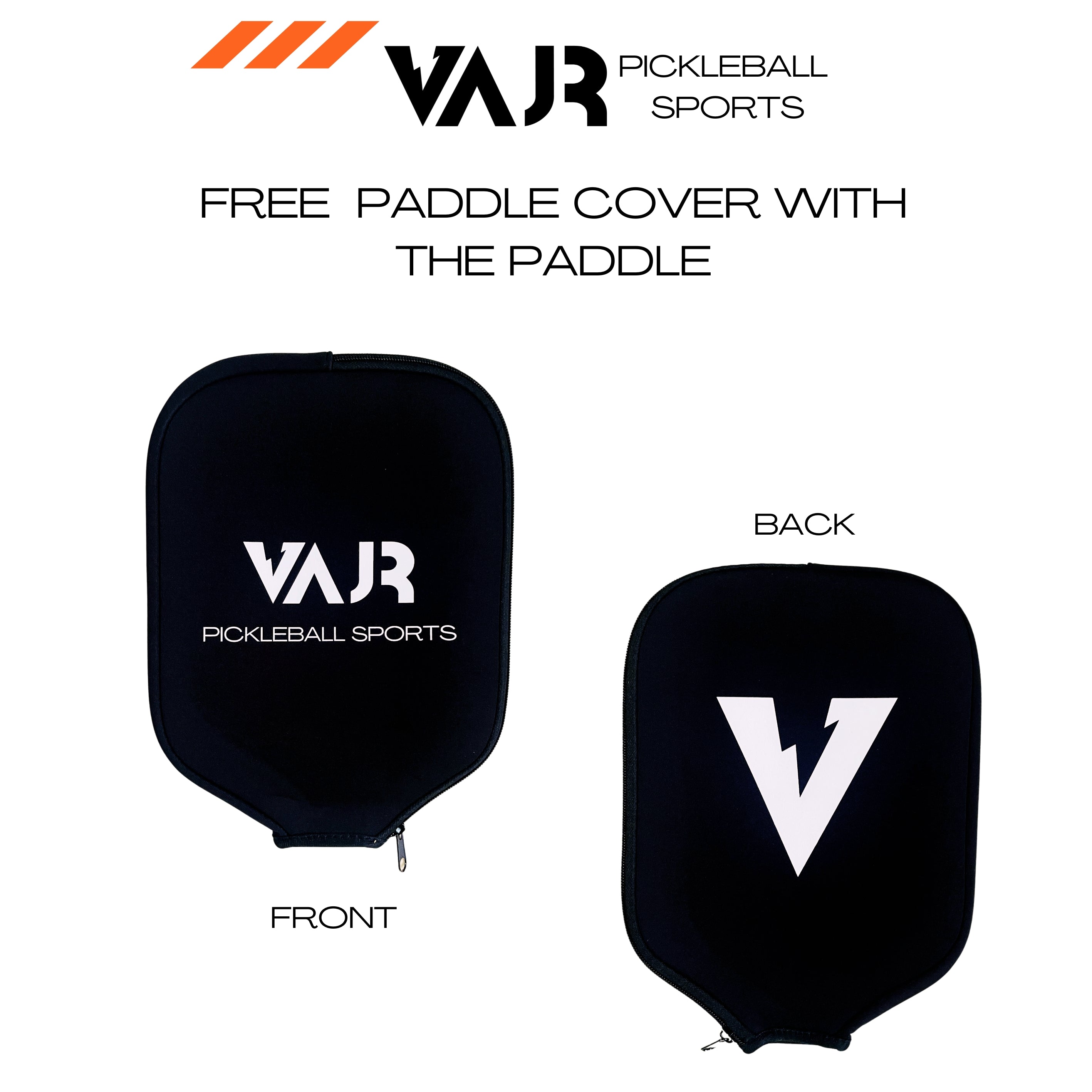 VAJR Elongated Collection - Pickleball Paddle EL 16 -V4 - Black&White