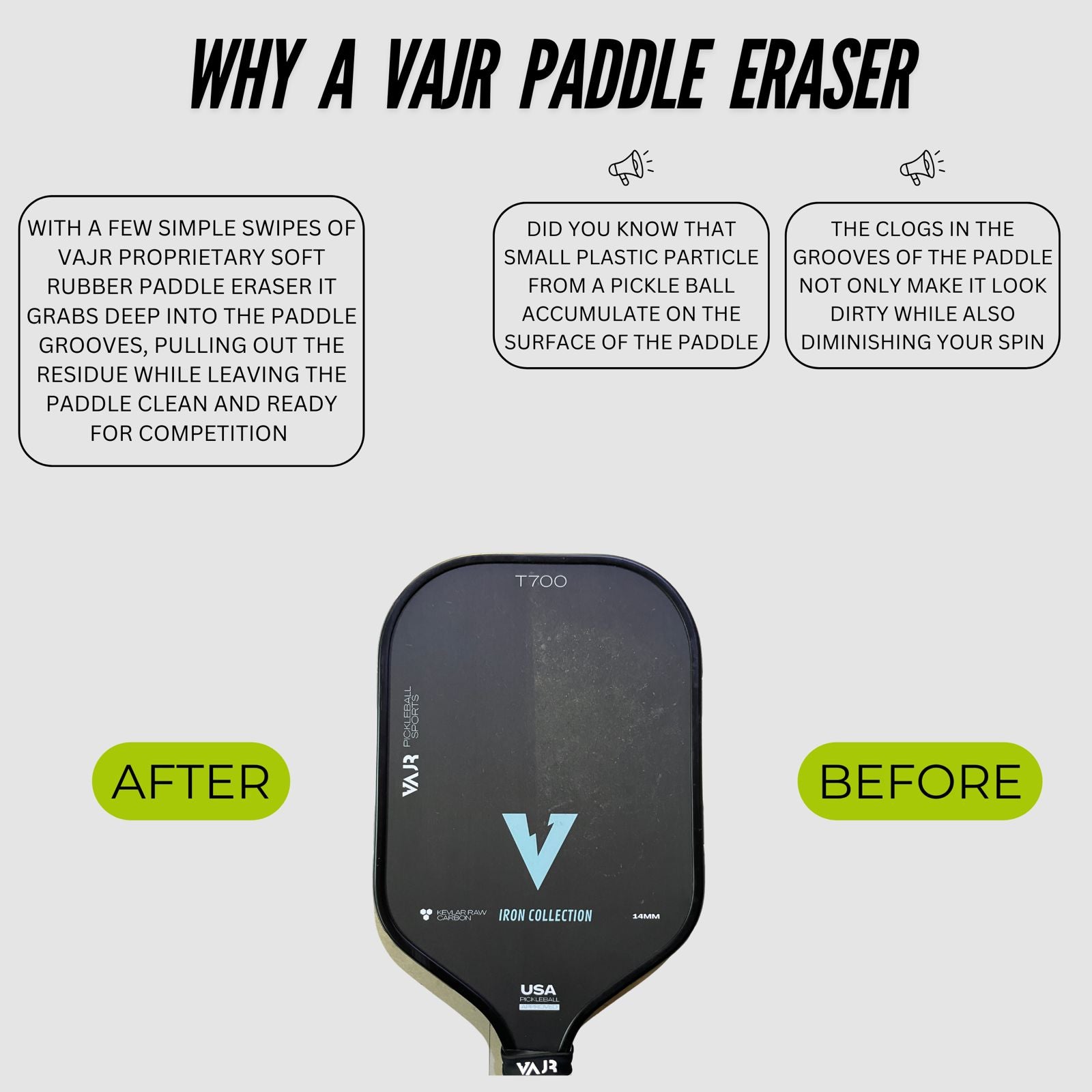 VAJR Paddle Eraser